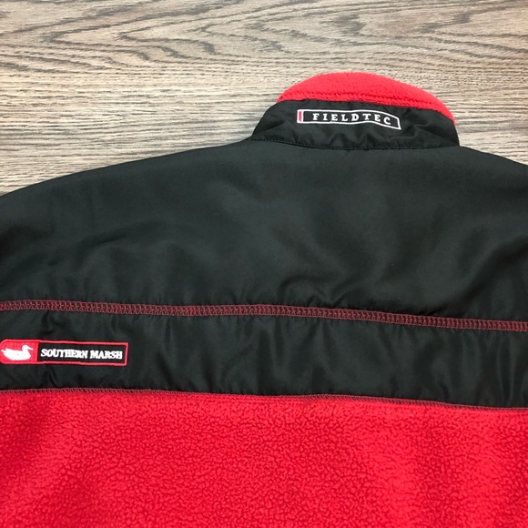 Southern Marsh Red & Black Fieldtec Fleece Vest S - Picture 5 of 5